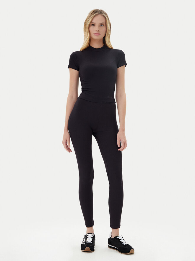 Guess Guess Marškinėliai O5GP04 KCDA2 Juoda Slim Fit