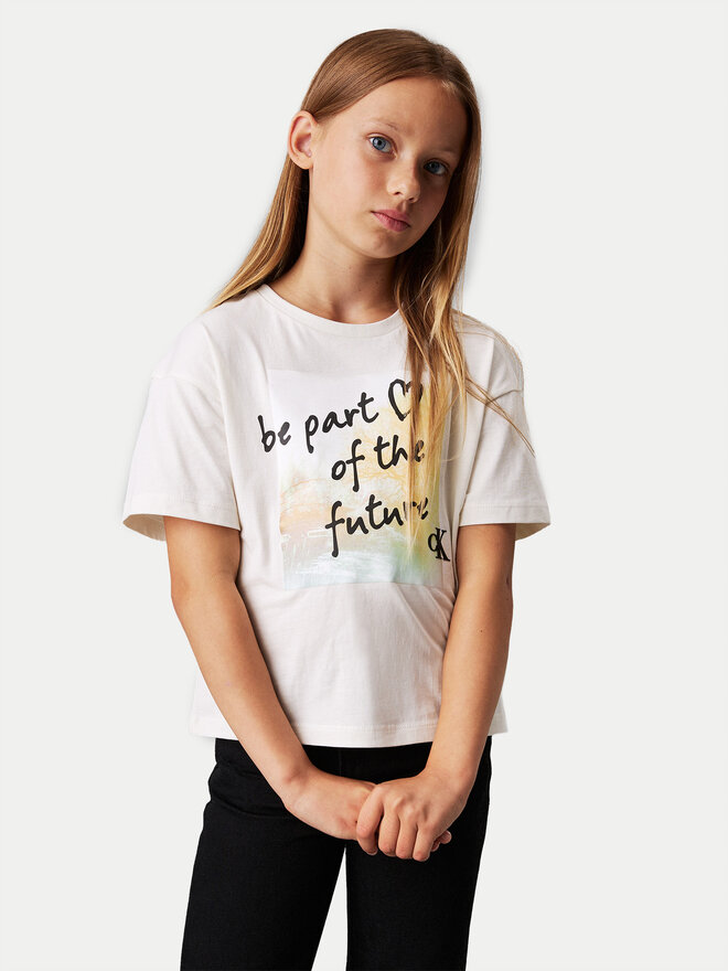Calvin Klein Jeans Calvin Klein Jeans T-Shirt City Graphic IG0IG02812 Écru Regular Fit