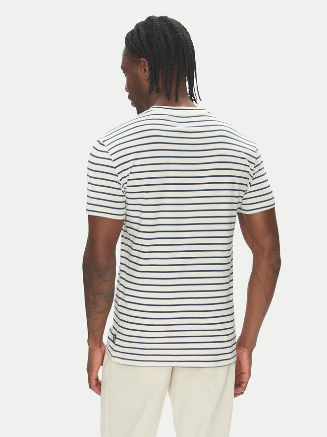 Mustang Mustang T-Shirt Allen 1016496 Dunkelblau Regular Fit