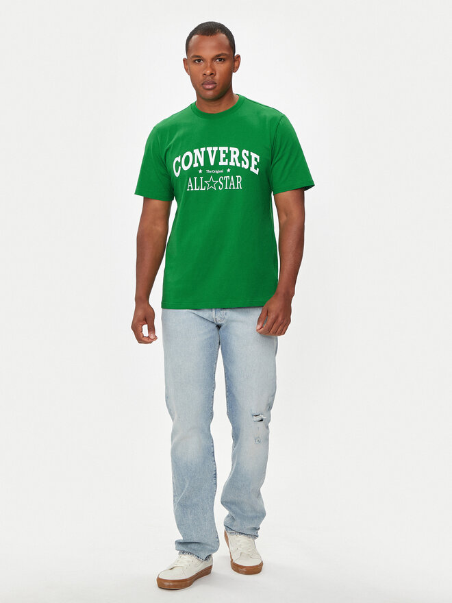 Converse Converse Camiseta M Retro Chuck Vintage Tee 10026458-A01 Verde Regular Fit