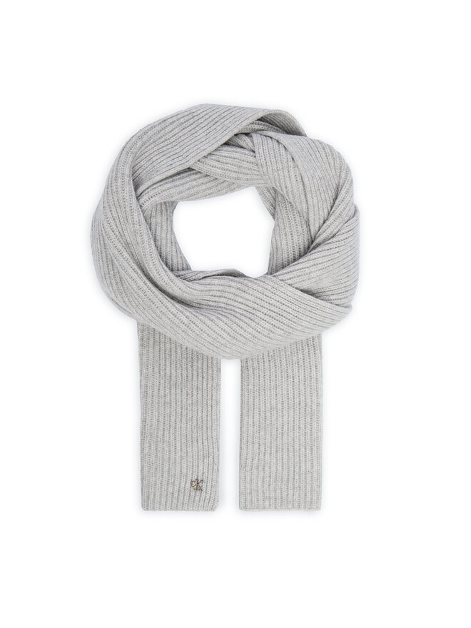 Calvin Klein Schal Calvin Klein Ck Metal Wool Rib Scarf LV04D8056G Grau