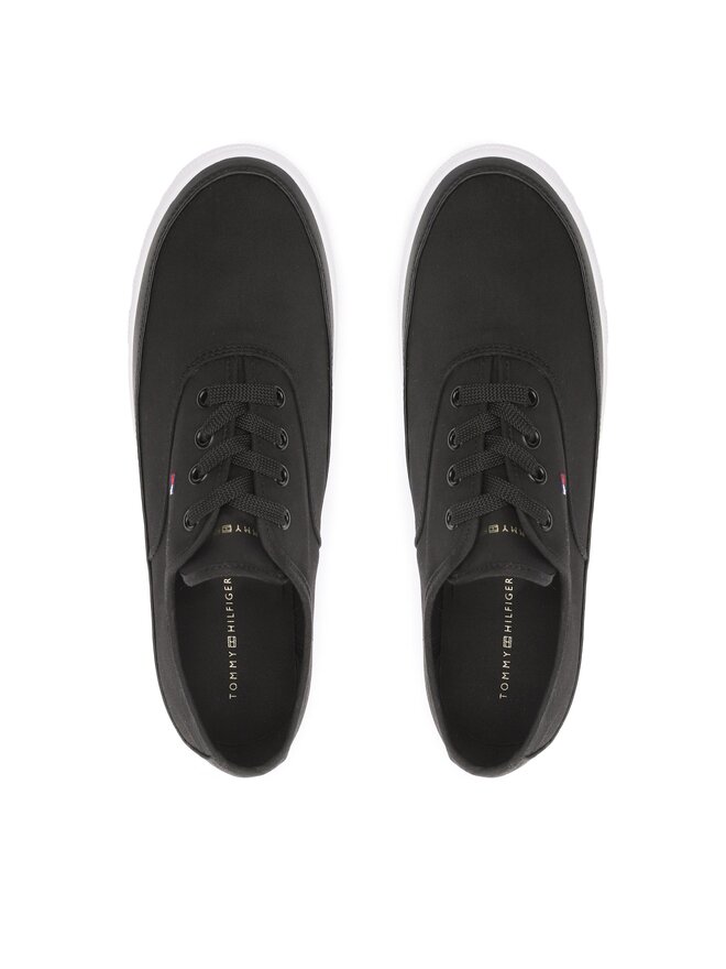 Tommy Hilfiger Tenisky Tommy Hilfiger Essential Kesha Lace FW0FW06955 Černá