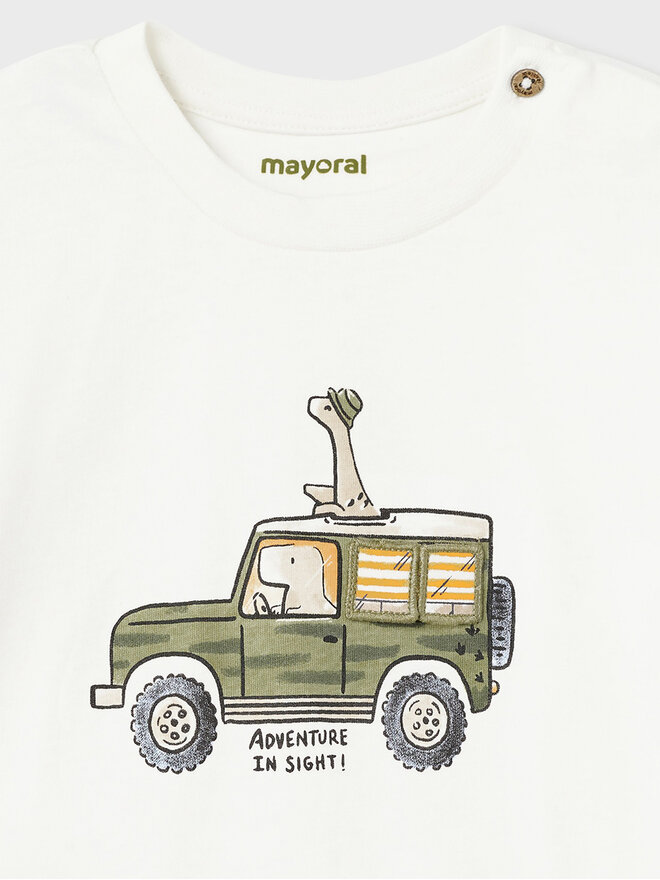 Mayoral Mayoral Marškinėliai 1029 Balta Regular Fit