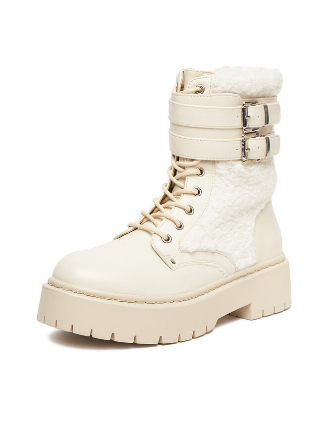DeeZee Botines planos DeeZee 13123-2 Écru