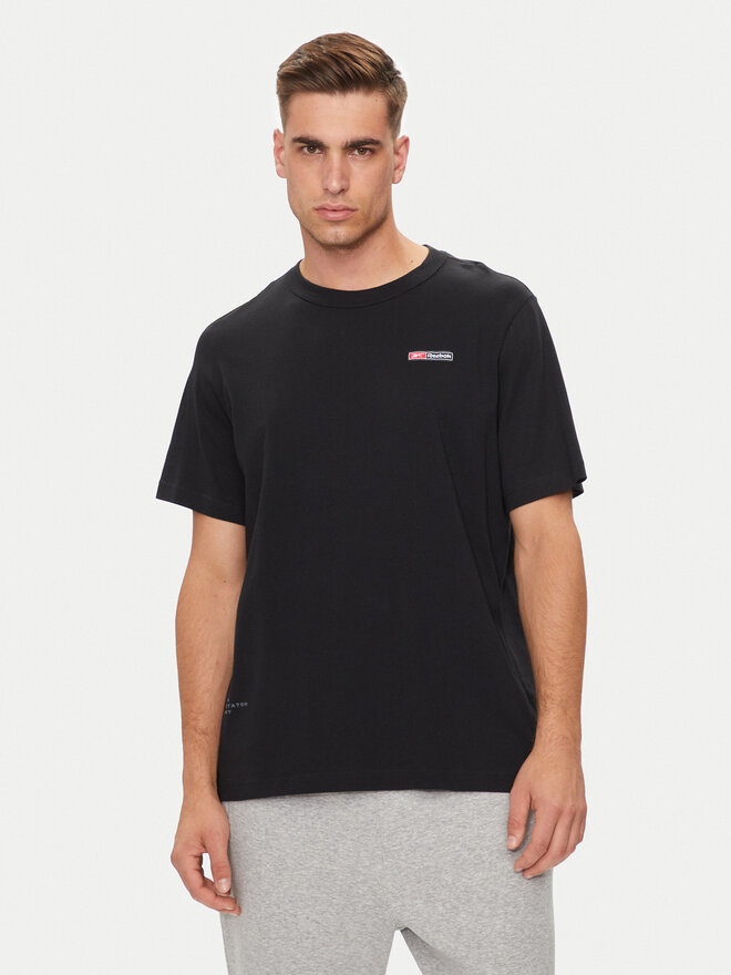 Reebok Reebok Marškinėliai Ri Logo Mash Up Tee 100076372 Juoda Regular Fit
