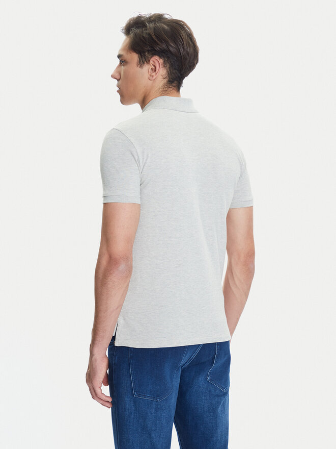 Polo Ralph Lauren Polo Ralph Lauren Poloshirt 710536856463 Grau Slim Fit