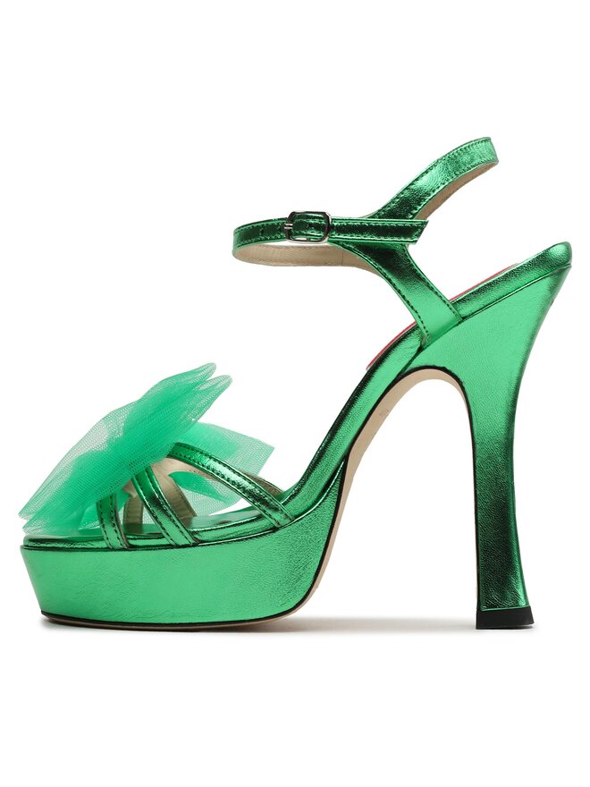 Custommade Sandale Custommade Arlina Metallic Bow 999624047 Verde