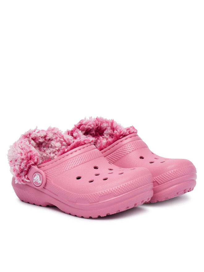 Crocs Шльопанці Crocs Classic Fleece Lined Clog T 212857 Рожевий