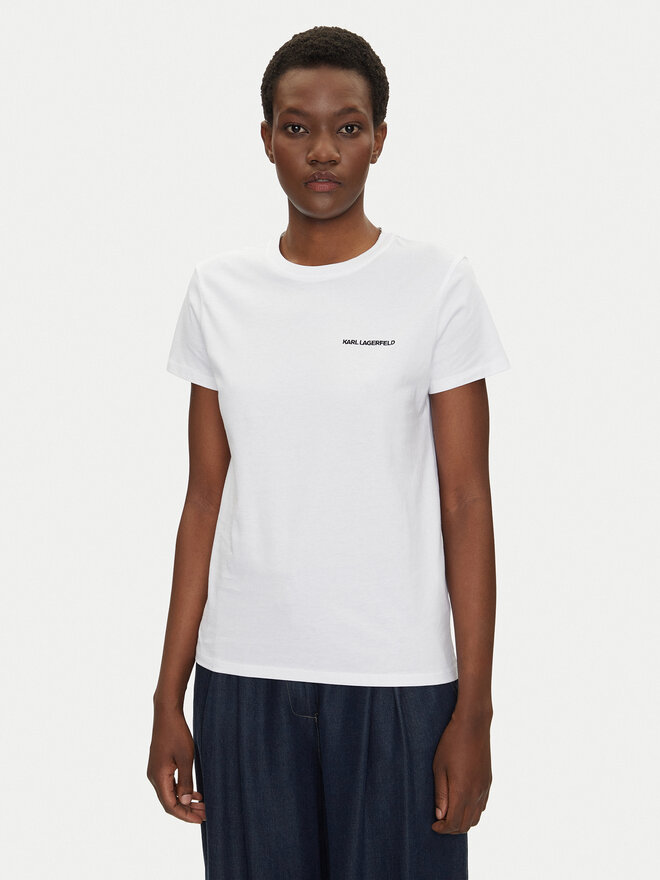 KARL LAGERFELD KARL LAGERFELD T-Shirt A1W17019 Weiß Regular Fit