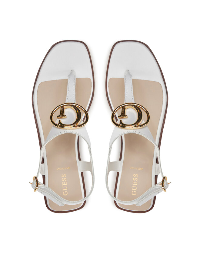 Guess Σανδάλια Guess FLJMIR LEA03 Λευκό