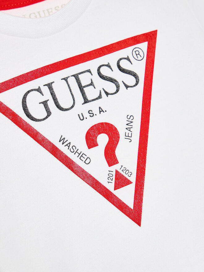 Guess Guess Marškinėliai L73I55 K8HM0 Balta Regular Fit