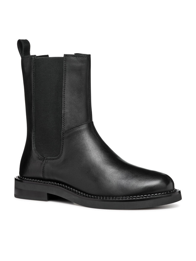 Geox Kotníková obuv s elastickým prvkem Geox D Serilda D46WYC 00043 C9999 Černá