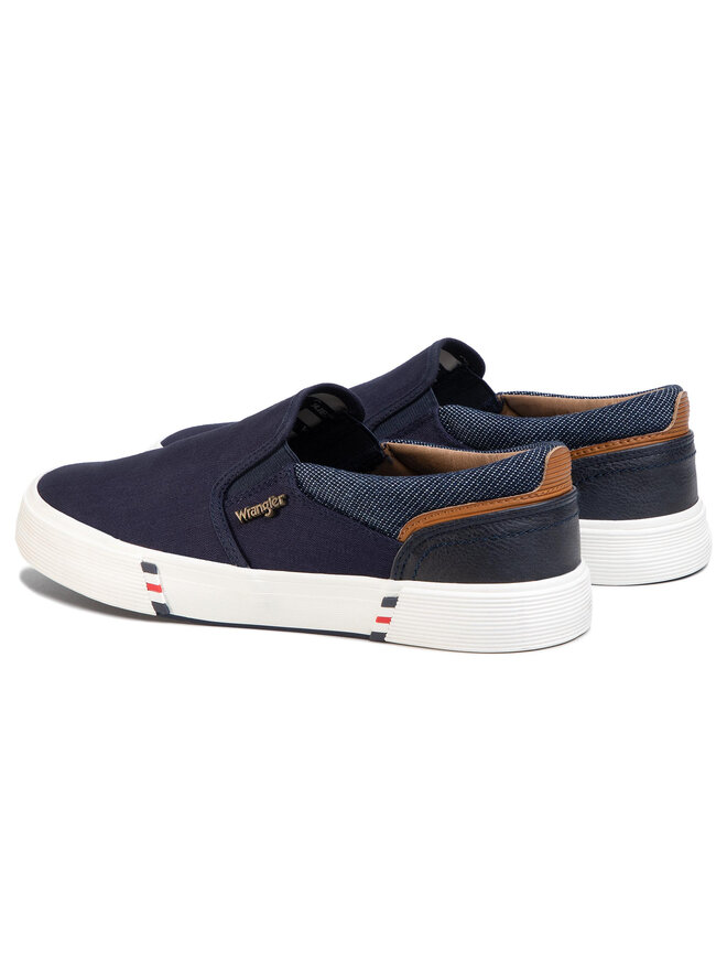 Wrangler Sneakers aus Stoff Wrangler Monument Slip On WM01002A Dunkelblau