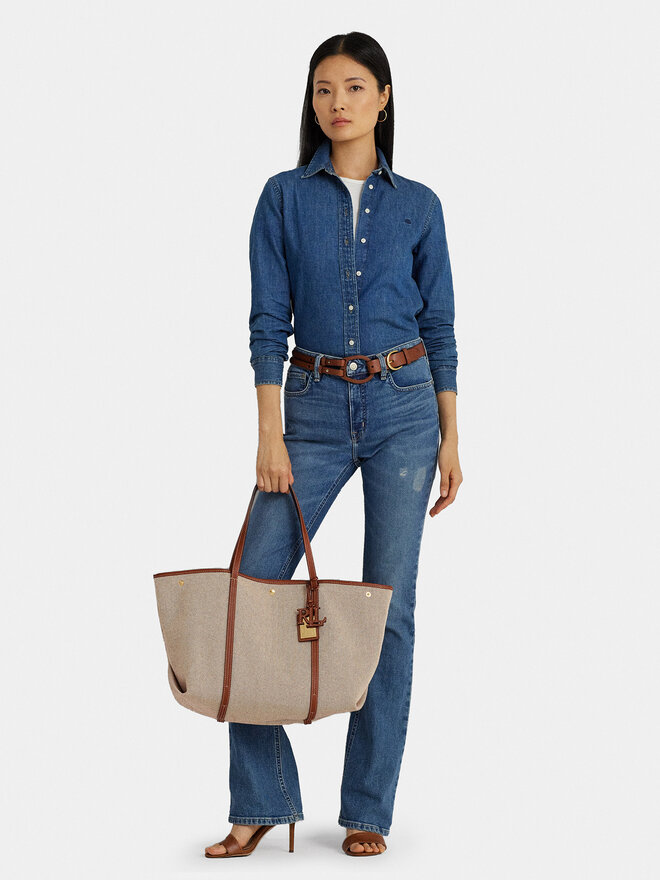LAUREN RALPH LAUREN Torebka Lauren Ralph Lauren 431920062002 Brązowy