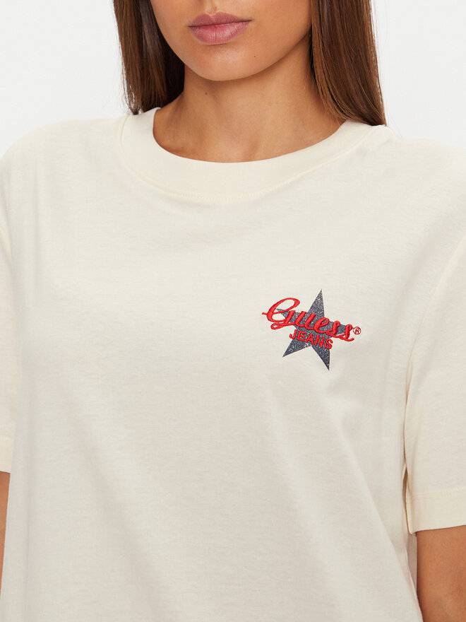 Guess Guess T-shirt W4BI55 K8HM0 Ružičasta Oversize