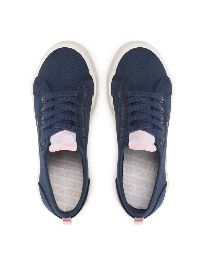 Pepe Jeans Sneakers aus Stoff Pepe Jeans Brady Basic G PGS30561 Dunkelblau