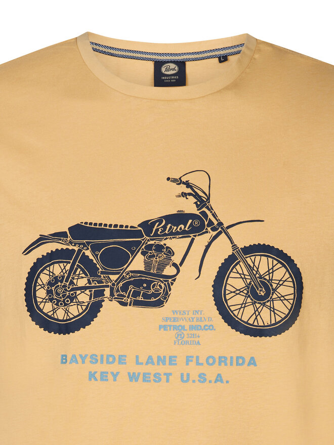 Petrol Industries Petrol Industries Camiseta M-1050-TSR707 Amarillo Regular Fit