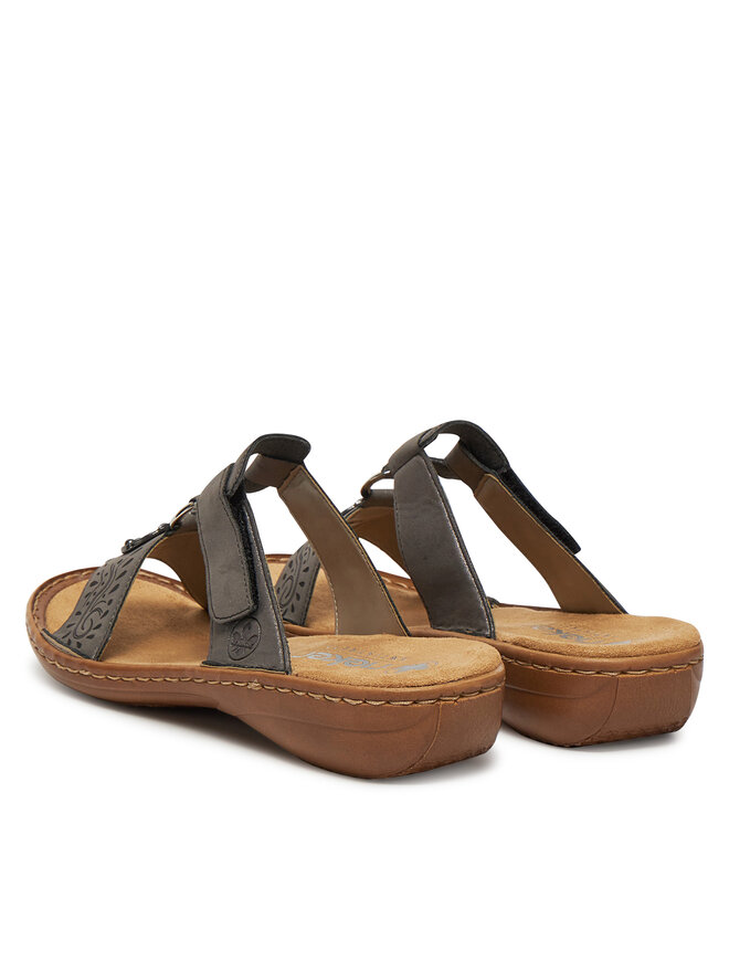Rieker Natikači Rieker 608K1-45 Siva