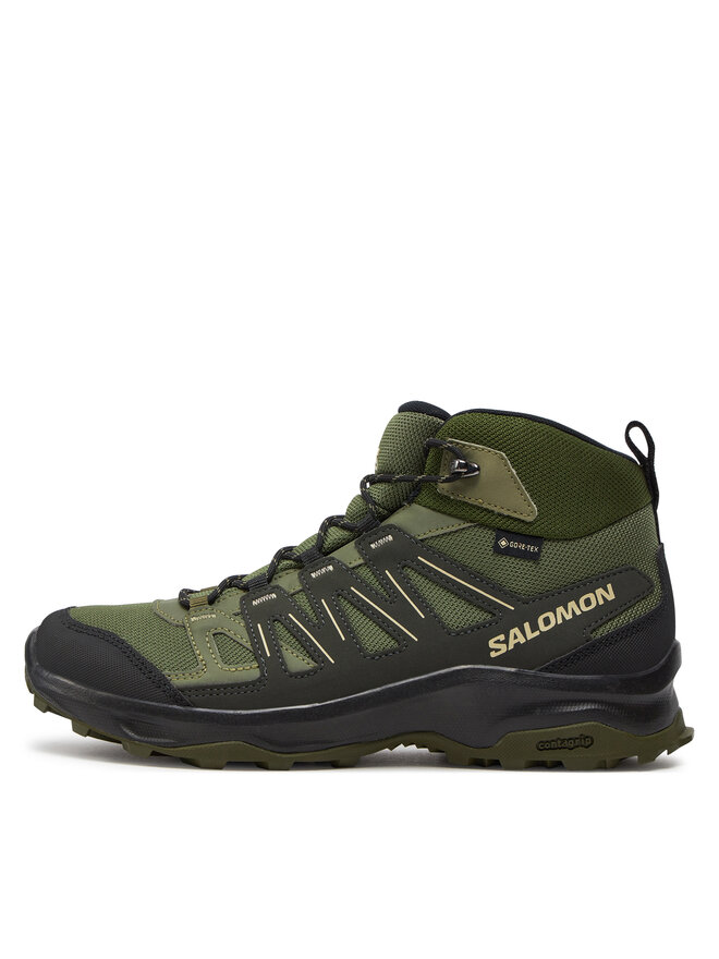 Salomon Трекінгові черевики Salomon Grivola Mid Gore-Tex L47606400 Зелений
