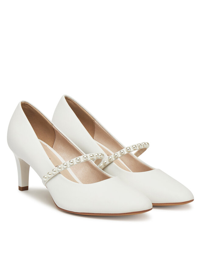 Tamaris Pantofi cu toc subțire Tamaris 1-22424-44 Alb