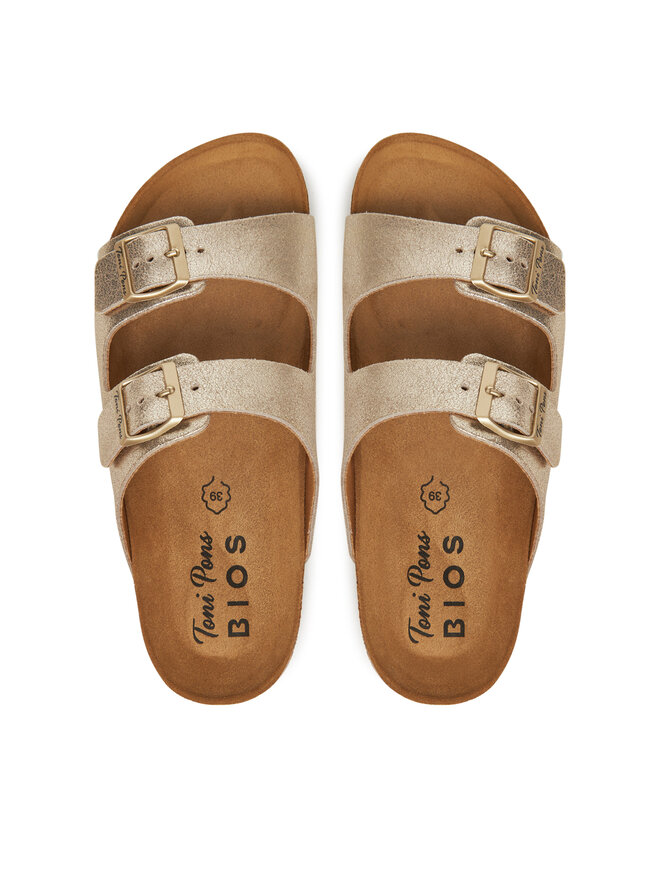 Toni Pons Pantoletten Toni Pons Ghana-Qt Goldfarben