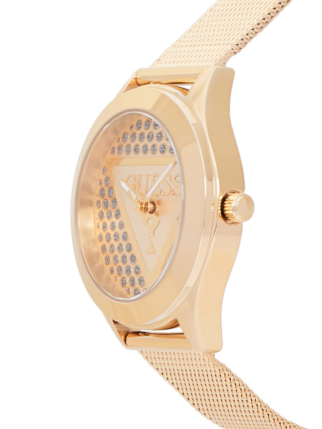 Guess Ρολόι Guess Glitz Plaque GW0835L2 Χρυσό