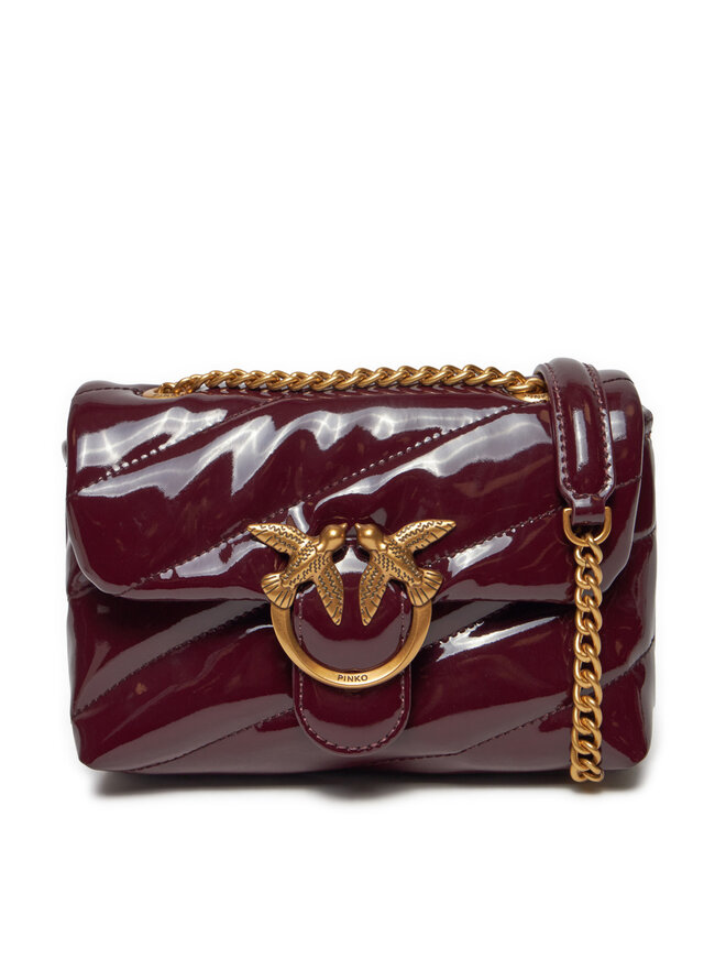 PINKO Ročna torba PINKO Love Puff Baby Cl AI 24-25 PLTT 100040 A1UP Bordo rdeča