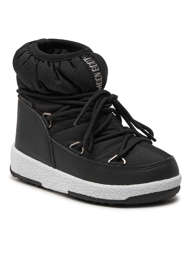 Moon Boot Schneeschuhe Moon Boot Jr Girl Low Nylon Wp 34051800001 Schwarz