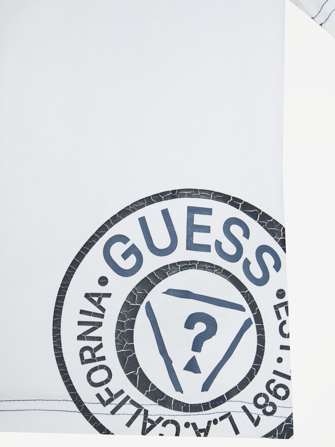 Guess Guess Camiseta N5RI15 K8HM4 Blanco Regular Fit