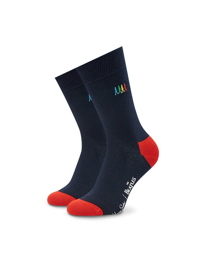 Happy Socks Ponožky Vysoké Unisex Happy Socks The Beatles BEA01-6507 Tmavomodrá