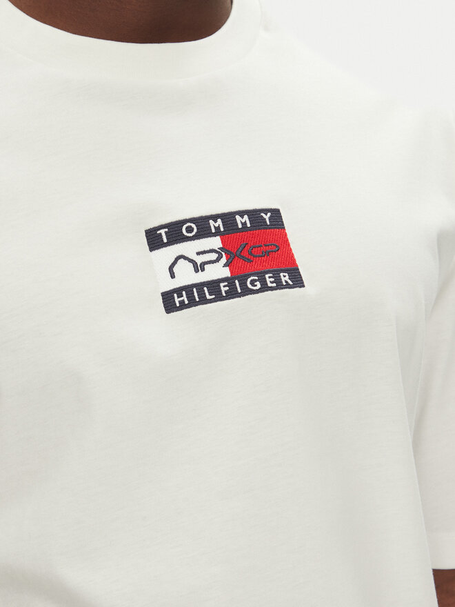Tommy Hilfiger Tommy Hilfiger Marškinėliai F1 Movie MW0MW41391 Balta Regular Fit