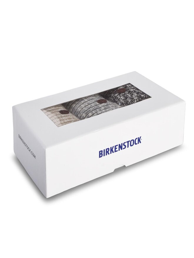 3er Set hohe Unisex Socken Birkenstock Gift Box Xmas 1006324 Grau eschuhe