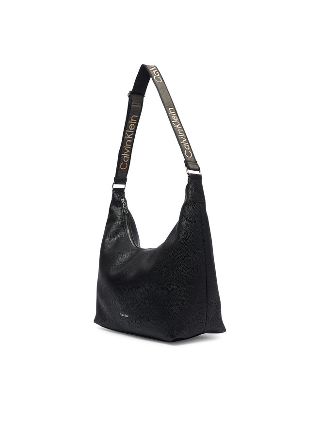 Calvin Klein Handtasche Calvin Klein Webbing Strap Md Shoulder Bag LV04F3891G Schwarz