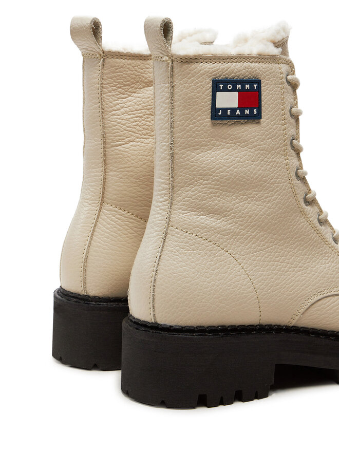Tommy Jeans Schnürschuhe Tommy Jeans Tjw Urban Boot Tumbled EN0EN02317 Beige
