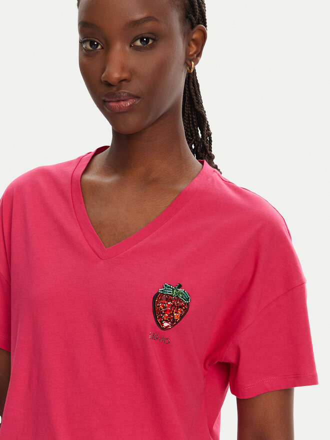 Liu Jo Liu Jo Camiseta WA5366 JS904 Rosa Regular Fit