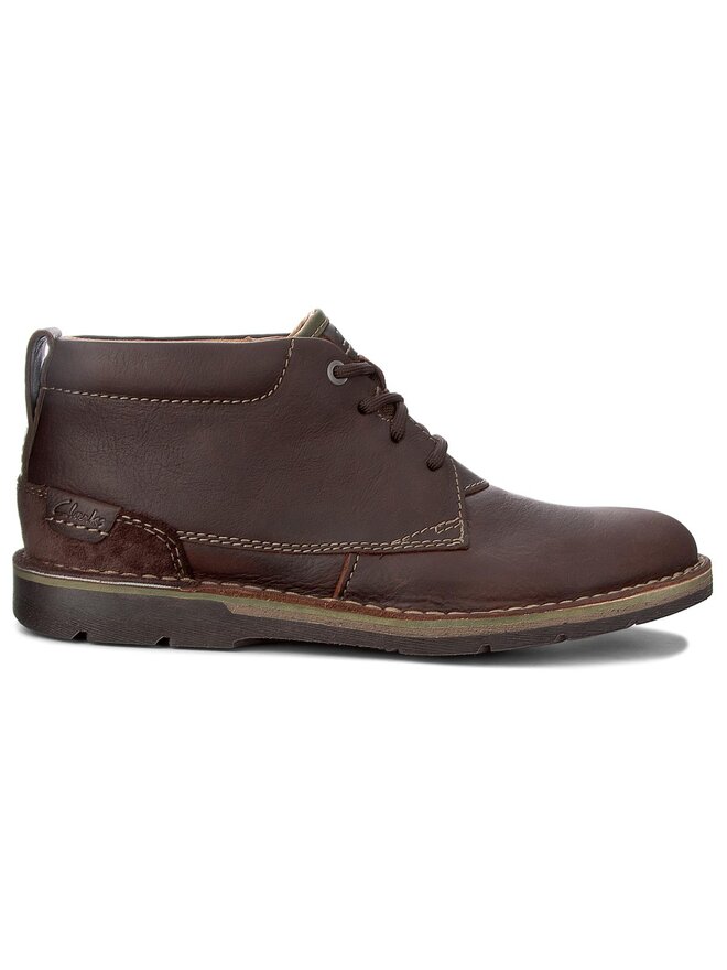 Clarks edgewick mid brown oily hot sale