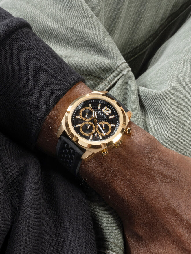 Guess Zegarek Guess Resistance GW0729G2 Czarny
