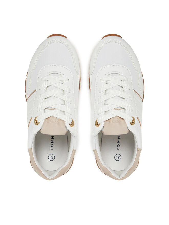 Tommy Hilfiger Sneakers Tommy Hilfiger Low Cut Lace-Up Sneaker T3A9-33758-1695 M Bianco
