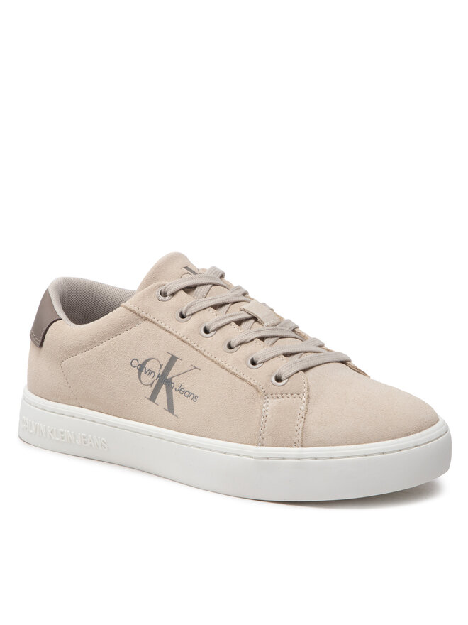 Calvin Klein Jeans Sneakersy Calvin Klein Jeans Classic Cupsole Laceup Low Su YM0YM00548 Béžová