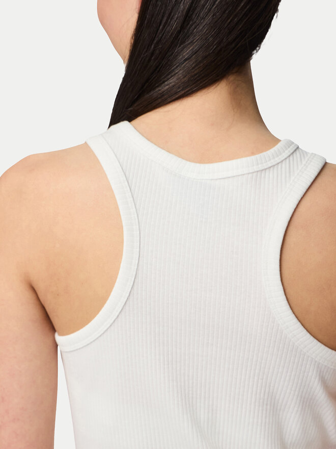 Pieces Pieces Top Ruka 17133673 Blanco Slim Fit
