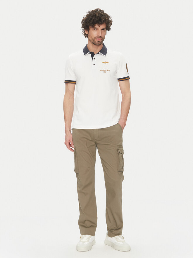 Aeronautica Militare Aeronautica Militare Poloshirt 251PO1859P191 Weiß Regular Fit