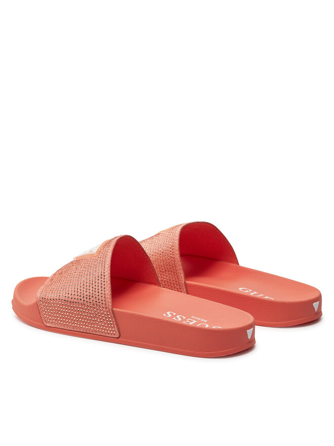 Guess Klapki Guess E4GZ25 BB00F Pomarańczowy