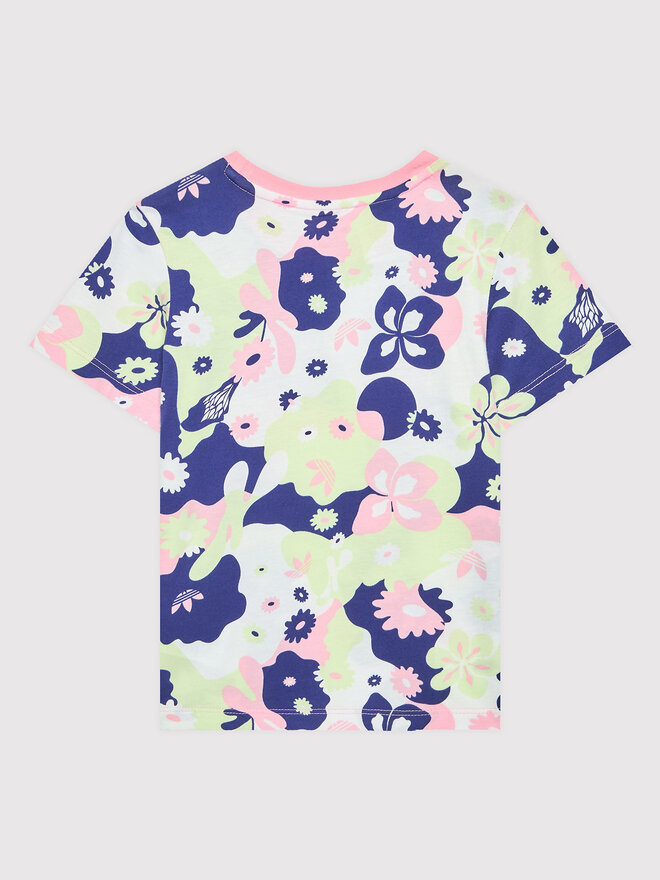adidas adidas Marškinėliai Flower Allover Print HE6930 Spalvota Regular Fit