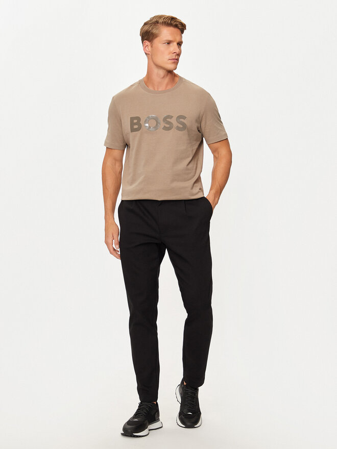 BOSS BOSS Camiseta Mirror 2 50525087 Beis Regular Fit