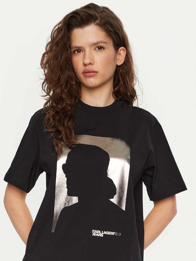 Karl Lagerfeld Jeans Karl Lagerfeld Jeans T-Shirt A1W17032 Schwarz Relaxed Fit