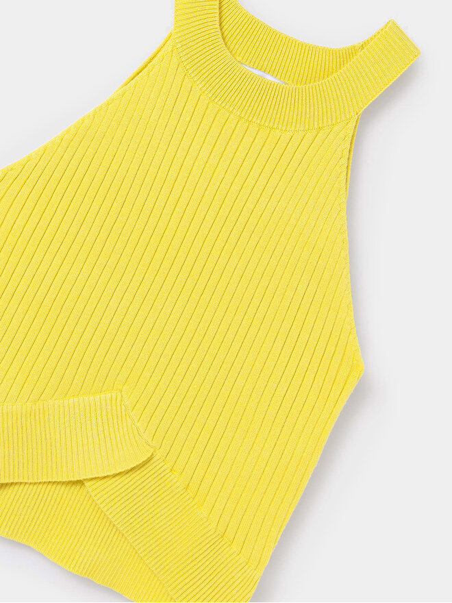 Mayoral Mayoral Marškinėliai 6023 Geltona Slim Fit