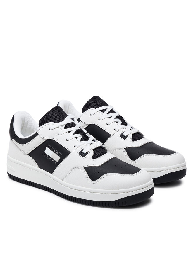 Tommy Jeans Sneakersy Tommy Jeans Tjm Retro Basket Cupsole Tumble EM0EM01513 Biały