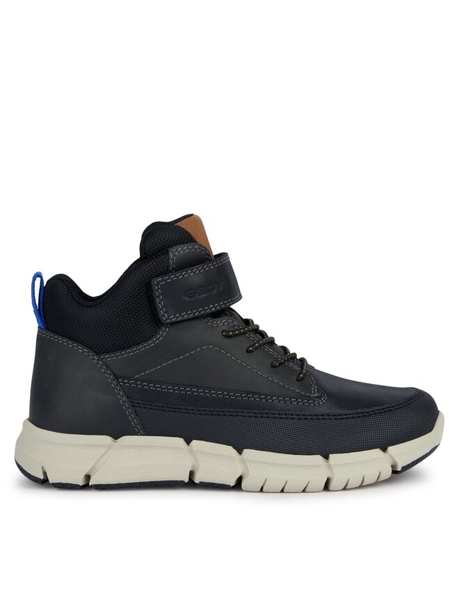 Geox Kozačky Geox J Flexyper Boy J369BA 0CLFU C9999 S Černá
