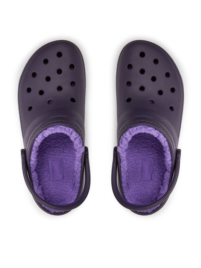Crocs Pantoletten Crocs Classic Lined Clog 203591 Violett