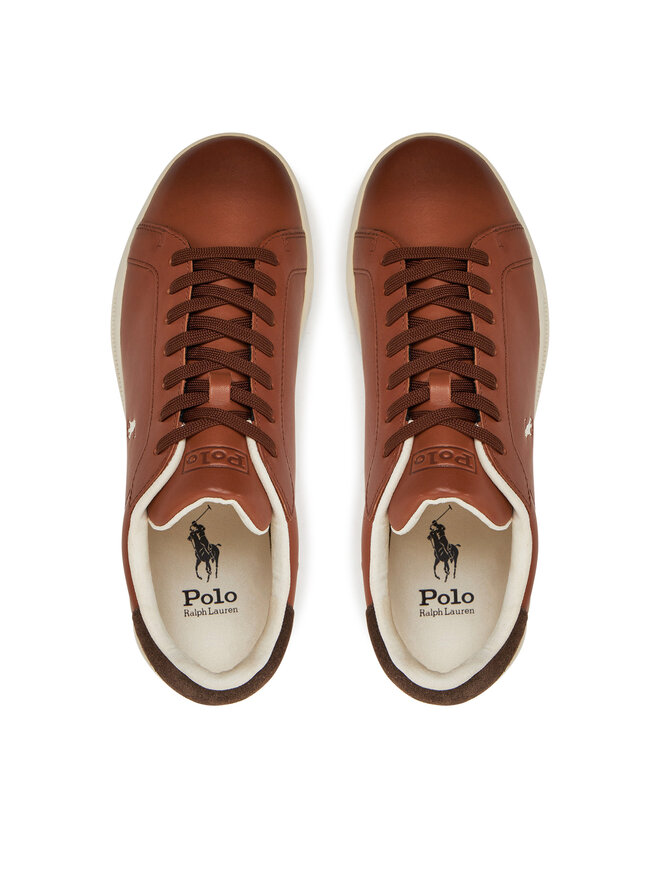 Polo Ralph Lauren Sneakersy Polo Ralph Lauren Heritage Court II 809965073001 Brązowy